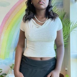 Urban outfitters Cowl Neck Fitted Blouse NWT